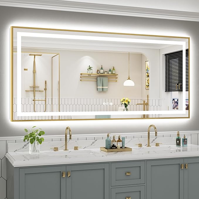 77x36 Inch LED Bathroom Mirror by Briivuemodernmirrors