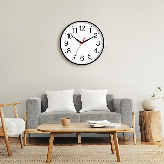 Rohioue 18 Inch Wall Clock, Modern Battery Operated Wall Clocks, Silent Non - Image 6