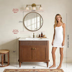WallBeyond Circle Mirror with Wood Frame - Image 6