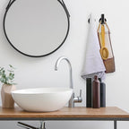 2 Pack Bathroom Towel Hooks Wall Mount Hooks Matte Black Towel Racks Coat Hooks - Image 6