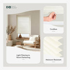CHICOLOGY Cordless Mini Blinds, 1 Inch Vinyl Window Blinds, Room Darkening & - Image 2