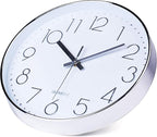 jomparis Modern 12" Battery Operated Non-Ticking Silent Sweep Movement Wall - Image 5