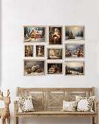 KBKBART Christmas Wall Art Prints Set of 10, Winter Christmas Picture Wall - Image 7