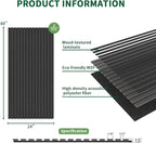 Wood Slat Acoustic Panels, 2 Pack 48" x 24" Wood Wall Panels, Soundproof Wood - Image 3