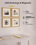 EZVALO Picture Light for Wall, 4800mAh Rechargeable Wireless Remote, Dimmable - Image 4