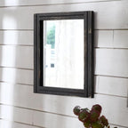 AAZZKANG Wall Mounted Mirror Small Rectangular Retro Mirrors - Image 5