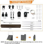 7'W x 8'H Mocha Patio Shades Roll up Outdoor Roller Shade Crank Wand Blind - Image 8