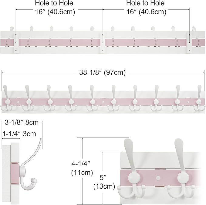 SKOLOO Coastal Wall Mounted Coat Rack - Image 4