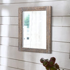 AAZZKANG Mirror with Wood Framed Rectangle Rustic Wall Mirrors Decor Large - Image 4