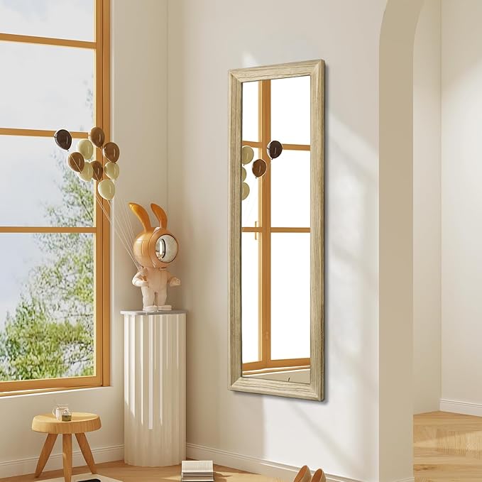 AAZZKANG Full Length Door Mirror Wooden Frame Large Mirrors - Image 6