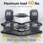 YASONIC Corner Shower Caddy 2 Pack, No Drill Adhesive Shower Storage Shelves - Image 5