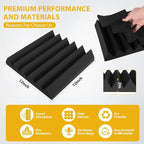 36 Pack Acoustic Foam Panels 2" x 12" x 12" Sound Proof Foam Panles Saiqiang - Image 3