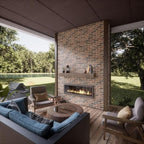 EverStone Aged Brick Faux Brick Panel, 46 7/8"W x 27"H x 1 1/4"D, Horizon Color - Image 12