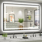 60x40 Inch LED Bathroom Mirror by Briivuemodernmirrors