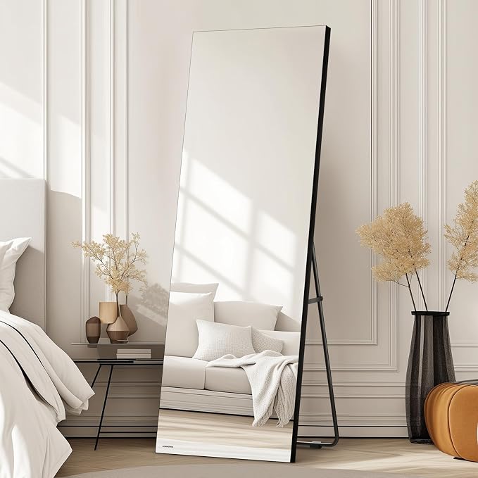 Kosmonia Full Length Mirror, HD Reflection, Standing or Leaning Full Body Mirror - Image 2