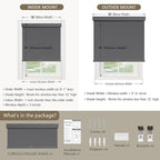 SUNOFF Cordless Blackout Roller Shades Blinds - Image 2