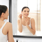 Black Rectangle Mirror, 48 x 36 Inch Large Bathroom Mirrors - Image 6