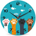 Cute Cat Paw Wall Clock by DEMACYA
