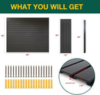 Yuzzy Slat Wall Paneling 4 x 4ft, Garage Slatwall Panel Wall Storage Systems - Image 4