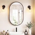 Sweetcrispy 24" x 36" Black Bathroom Mirror by Sweetcrispy