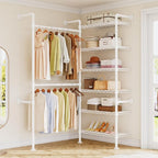 L2 Wall Mounted Closet System, Industrial Pipe Clothing Rack Clothes Racks by ONBRILL