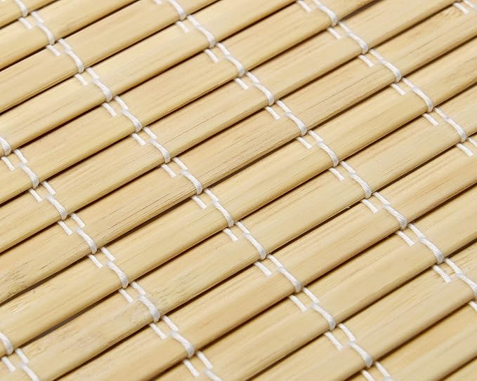 LazBlinds Cordless Bamboo Roman Shades, Privacy Window Treatment, Roll Up - Image 4