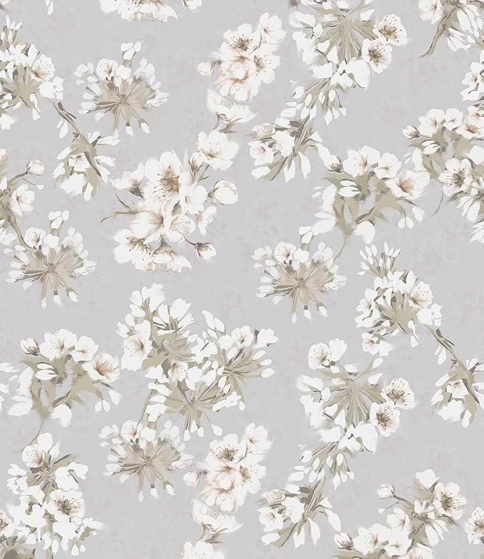17.3" x 78.7" Floral Peel and Stick Wallpaper Removable Wallpaper Peel and Stick by LUKUUI