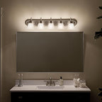 Kichler 36" 5-Light Vanity Bath Light in Brushed Nickel, Modern Bathroom Light - Image 9