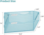 Marbrasse Wall File Holder 2-Tier Hanging Wall File Organizer, Mesh Mail Holder - Image 4