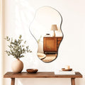 PERFNIQUE Irregular Wall Mirror Asymmetrical Mirror, Cloud Frameless Mirror by PERFNIQUE