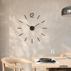 Umbra Blink Modern DIY 3D Wall Clock, Frameless Large Decorative Wall Clock - Image 2