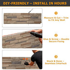 ROOMTEC 6-Packs Faux Stone Wall Covering Panels - Image 6