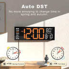 JALL 16" Large Digital Wall Mount Clock, Count Down Timer, Big LED, RGB Color - Image 5