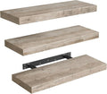 RALGEND Floating Shelves for Wall, 1.5" Thick Wall Shelf Set of 3 by RALGEND
