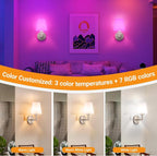 Nekhung Battery Operated Wall Sconces Set of 2, Wireless Wall Light - Image 3