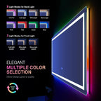 LOAAO 72X32 Inch RGB LED Bathroom Mirror - Image 4