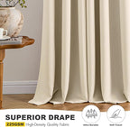 MIULEE Blackout Curtains for Bedroom Living Room 2 Panels, Thermal Insulated - Image 5