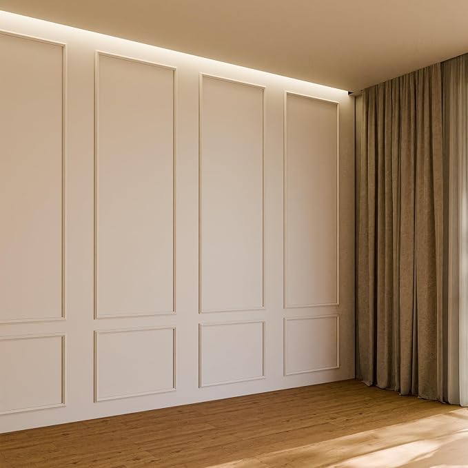 Pangda Peel and Stick Wall Molding Kit, 3D Premade Accent Molding Wainscoting - Image 6