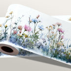 Wildflower Wallpaper Border 196x4 Inch Peel and Stick Wall Border Self Adhesive by IOHEFY