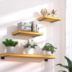 12 Pack - 14 inch Black Hidden L Shelf Bracket Iron Floating Shelf Brackets - Image 8