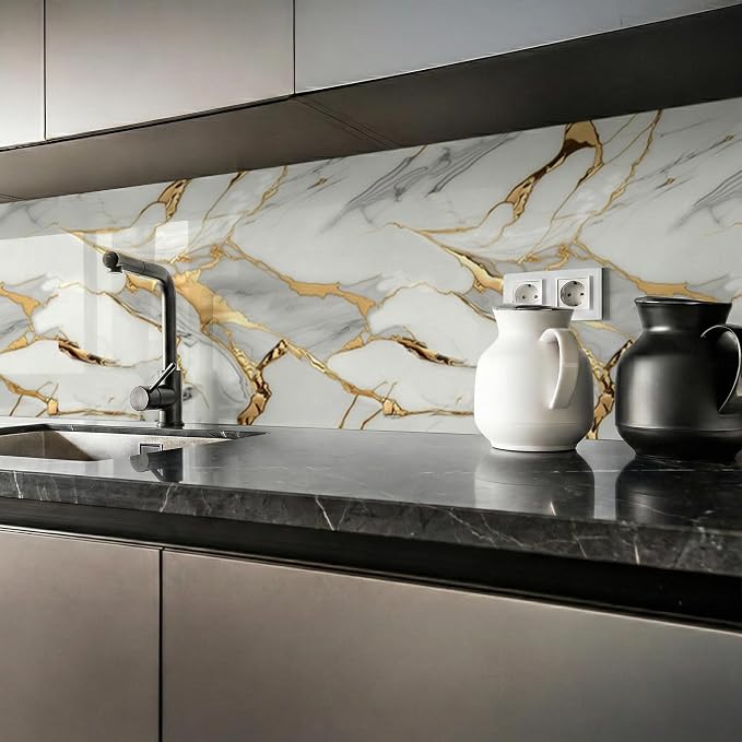IZODEKOR 4 Pcs 24"x48" PVC Marble Wall Panels - Image 4