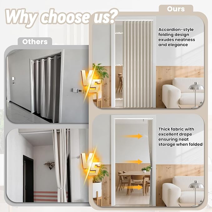 AJAZZ Blackout Door Curtains - Image 4