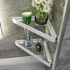 VOLPONE Bathroom Shelves Wall Mounted Glass Corner Shelf - Image 9