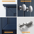 VANIRROR Bathroom Wall Cabinet Navy Blue Over Toilet Storage Cabinets 24x30 in - Image 5