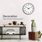Roymnie Wall Clock, Silent Wall Clocks Battery Operated 8 Inch-Modern Non - Image 6