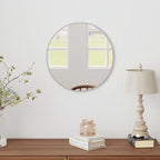 SCWF-GZ 20" Round Mirror Circle Wall Mounted Hanging or Against Wall Metal - Image 9