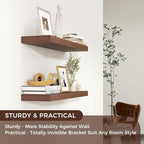 Venusmiles Floating Shelves for Wall 24 inch Long, Engineered Wood Wall Shelves - Image 4