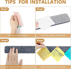 8 Packs Felt Pin Board Bar Strips Bulletin Board - Image 5