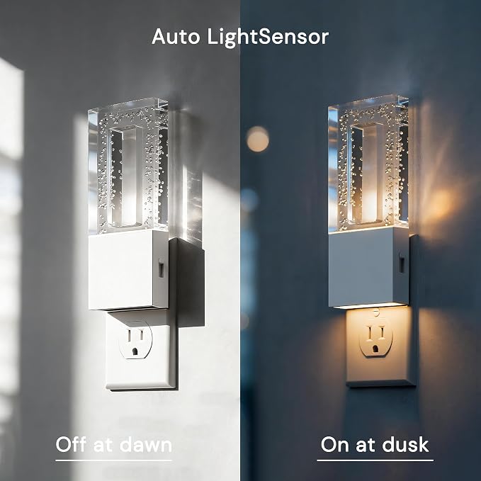 L LOHAS LED Night Light Plug in, 2 Pack Foldable Night Lights Plug into Wall - Image 2