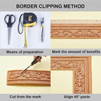 CRASPIRE 82.5 x 3 Inch Brown Crown Molding Peel and Stick Self Adhesive - Image 5